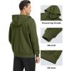 imageMAGCOMSEN Mens Fleece Lined Zip Up Hoodie Casual Fashion Hooded Jacket Lightweigt Athletic Sweatshirt with PocketArmy Green