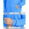 imageMAGCOMSEN Mens Fleece Lined Zip Up Hoodie Casual Fashion Hooded Jacket Lightweigt Athletic Sweatshirt with PocketAzure