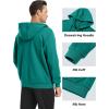 imageMAGCOMSEN Mens Fleece Lined Zip Up Hoodie Casual Fashion Hooded Jacket Lightweigt Athletic Sweatshirt with PocketEmerald Green