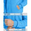 imageMAGCOMSEN Mens Fleece Lined Zip Up Hoodie Casual Fashion Hooded Jacket Lightweigt Athletic Sweatshirt with PocketIce Blue