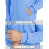 imageMAGCOMSEN Mens Fleece Lined Zip Up Hoodie Casual Fashion Hooded Jacket Lightweigt Athletic Sweatshirt with PocketLight Blue