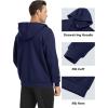 imageMAGCOMSEN Mens Fleece Lined Zip Up Hoodie Casual Fashion Hooded Jacket Lightweigt Athletic Sweatshirt with PocketNavy