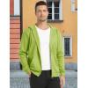 imageMAGCOMSEN Mens Fleece Lined Zip Up Hoodie Casual Fashion Hooded Jacket Lightweigt Athletic Sweatshirt with PocketOlive Green