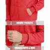 imageMAGCOMSEN Mens Fleece Lined Zip Up Hoodie Casual Fashion Hooded Jacket Lightweigt Athletic Sweatshirt with PocketTomato