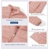 imageMAGCOMSEN Womens Puffer Jacket Lightweight Quilted Padded 4 Pockets Zipup Standcollar Winter Fleece CoatApricot