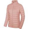 imageMAGCOMSEN Womens Puffer Jacket Lightweight Quilted Padded 4 Pockets Zipup Standcollar Winter Fleece CoatApricot