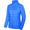 imageMAGCOMSEN Womens Puffer Jacket Lightweight Quilted Padded 4 Pockets Zipup Standcollar Winter Fleece CoatAzure Blue
