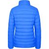 imageMAGCOMSEN Womens Puffer Jacket Lightweight Quilted Padded 4 Pockets Zipup Standcollar Winter Fleece CoatAzure Blue