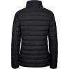 imageMAGCOMSEN Womens Puffer Jacket Lightweight Quilted Padded 4 Pockets Zipup Standcollar Winter Fleece CoatBlack