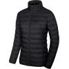 imageMAGCOMSEN Womens Puffer Jacket Lightweight Quilted Padded 4 Pockets Zipup Standcollar Winter Fleece CoatBlack