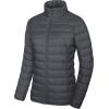 imageMAGCOMSEN Womens Puffer Jacket Lightweight Quilted Padded 4 Pockets Zipup Standcollar Winter Fleece CoatDark Grey