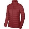 imageMAGCOMSEN Womens Puffer Jacket Lightweight Quilted Padded 4 Pockets Zipup Standcollar Winter Fleece CoatDeep Orange