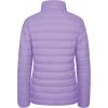 imageMAGCOMSEN Womens Puffer Jacket Lightweight Quilted Padded 4 Pockets Zipup Standcollar Winter Fleece CoatLight Purple