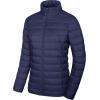 imageMAGCOMSEN Womens Puffer Jacket Lightweight Quilted Padded 4 Pockets Zipup Standcollar Winter Fleece CoatNavy Blue