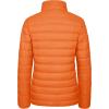 imageMAGCOMSEN Womens Puffer Jacket Lightweight Quilted Padded 4 Pockets Zipup Standcollar Winter Fleece CoatOrange