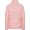 imageMAGCOMSEN Womens Puffer Jacket Lightweight Quilted Padded 4 Pockets Zipup Standcollar Winter Fleece CoatPink