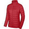 imageMAGCOMSEN Womens Puffer Jacket Lightweight Quilted Padded 4 Pockets Zipup Standcollar Winter Fleece CoatTomato Red
