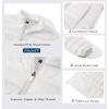 imageMAGCOMSEN Womens Puffer Jacket Lightweight Quilted Padded 4 Pockets Zipup Standcollar Winter Fleece CoatWhite