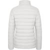 imageMAGCOMSEN Womens Puffer Jacket Lightweight Quilted Padded 4 Pockets Zipup Standcollar Winter Fleece CoatWhite