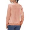imageMAGCOMSEN Womens Velour Sweatshirts Crewneck Long Sleeve Casual Pullover Soft Warm Shirts Velvet Tops Winter FallApricot