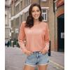 imageMAGCOMSEN Womens Velour Sweatshirts Crewneck Long Sleeve Casual Pullover Soft Warm Shirts Velvet Tops Winter FallApricot