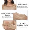 imageMAGCOMSEN Womens Velour Sweatshirts Crewneck Long Sleeve Casual Pullover Soft Warm Shirts Velvet Tops Winter FallBrown