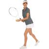 imageWomens Golf Polo Shirts V Neck UPF 50 Collared Short Sleeve Tennis Shirt Lightweight Quick Dry Sun Protection ShirtsDark Grey