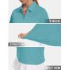 imageWomens Golf Polo Shirts V Neck UPF 50 Collared Short Sleeve Tennis Shirt Lightweight Quick Dry Sun Protection ShirtsGrey Green