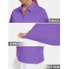 imageWomens Golf Polo Shirts V Neck UPF 50 Collared Short Sleeve Tennis Shirt Lightweight Quick Dry Sun Protection ShirtsLight Purple