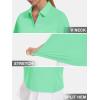 imageWomens Golf Polo Shirts V Neck UPF 50 Collared Short Sleeve Tennis Shirt Lightweight Quick Dry Sun Protection ShirtsMint Green