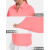 imageWomens Golf Polo Shirts V Neck UPF 50 Collared Short Sleeve Tennis Shirt Lightweight Quick Dry Sun Protection ShirtsPink