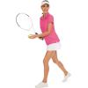imageWomens Golf Polo Shirts V Neck UPF 50 Collared Short Sleeve Tennis Shirt Lightweight Quick Dry Sun Protection ShirtsRose Red