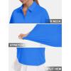 imageWomens Golf Polo Shirts V Neck UPF 50 Collared Short Sleeve Tennis Shirt Lightweight Quick Dry Sun Protection ShirtsSky Blue