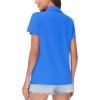 imageWomens Golf Polo Shirts V Neck UPF 50 Collared Short Sleeve Tennis Shirt Lightweight Quick Dry Sun Protection ShirtsSky Blue
