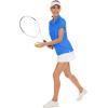 imageWomens Golf Polo Shirts V Neck UPF 50 Collared Short Sleeve Tennis Shirt Lightweight Quick Dry Sun Protection ShirtsSky Blue