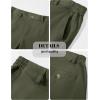 imageMAGCOMSEN Mens Casual Shorts 7 Inch Cotton Flat Front Shorts Lightweight Elastic Waist Summer Dress Shorts with PocketsArmy Green