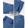 imageMAGCOMSEN Mens Casual Shorts 7 Inch Cotton Flat Front Shorts Lightweight Elastic Waist Summer Dress Shorts with PocketsBlue Grey