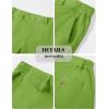 imageMAGCOMSEN Mens Casual Shorts 7 Inch Cotton Flat Front Shorts Lightweight Elastic Waist Summer Dress Shorts with PocketsFruit Green