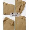 imageMAGCOMSEN Mens Casual Shorts 7 Inch Cotton Flat Front Shorts Lightweight Elastic Waist Summer Dress Shorts with PocketsKhaki