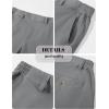 imageMAGCOMSEN Mens Casual Shorts 7 Inch Cotton Flat Front Shorts Lightweight Elastic Waist Summer Dress Shorts with PocketsLight Grey