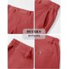 imageMAGCOMSEN Mens Casual Shorts 7 Inch Cotton Flat Front Shorts Lightweight Elastic Waist Summer Dress Shorts with PocketsRed