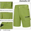 imageMAGCOMSEN Mens Hiking Cargo Shorts 9quot Quick Dry Lightweight Summer Casual Shorts for Men Work Golf Outdoor 5 PocketsApple Green