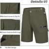 imageMAGCOMSEN Mens Hiking Cargo Shorts 9quot Quick Dry Lightweight Summer Casual Shorts for Men Work Golf Outdoor 5 PocketsArmy Green