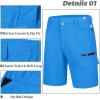 imageMAGCOMSEN Mens Hiking Cargo Shorts 9quot Quick Dry Lightweight Summer Casual Shorts for Men Work Golf Outdoor 5 PocketsAzure