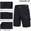 imageMAGCOMSEN Mens Hiking Cargo Shorts 9quot Quick Dry Lightweight Summer Casual Shorts for Men Work Golf Outdoor 5 PocketsBlack