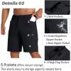 imageMAGCOMSEN Mens Hiking Cargo Shorts 9quot Quick Dry Lightweight Summer Casual Shorts for Men Work Golf Outdoor 5 PocketsBlack