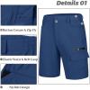 imageMAGCOMSEN Mens Hiking Cargo Shorts 9quot Quick Dry Lightweight Summer Casual Shorts for Men Work Golf Outdoor 5 PocketsBlue