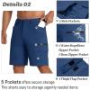 imageMAGCOMSEN Mens Hiking Cargo Shorts 9quot Quick Dry Lightweight Summer Casual Shorts for Men Work Golf Outdoor 5 PocketsBlue