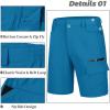 imageMAGCOMSEN Mens Hiking Cargo Shorts 9quot Quick Dry Lightweight Summer Casual Shorts for Men Work Golf Outdoor 5 PocketsBlue Green