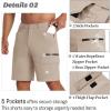 imageMAGCOMSEN Mens Hiking Cargo Shorts 9quot Quick Dry Lightweight Summer Casual Shorts for Men Work Golf Outdoor 5 PocketsLight Khaki